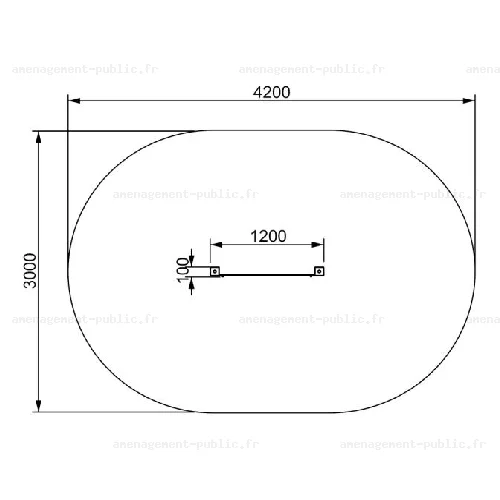 Structure Chifoumi pour aire de jeu extérieur